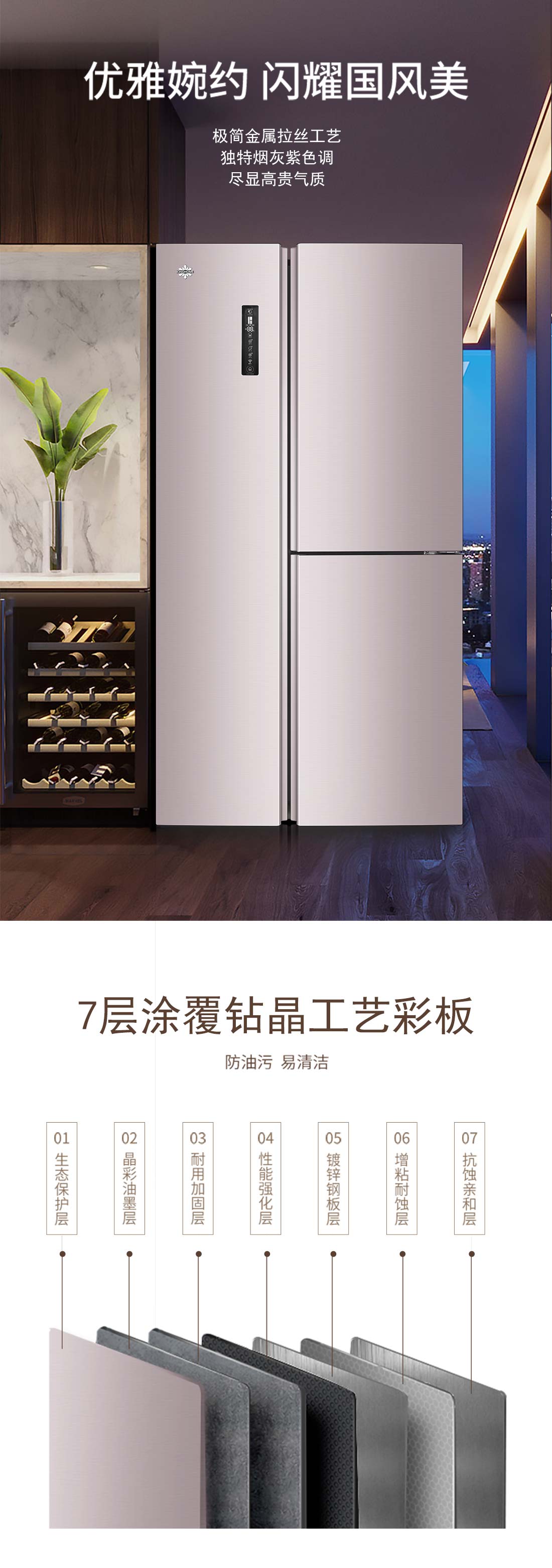 對開(kāi)門(mén)冰箱BCD-500WIPDC